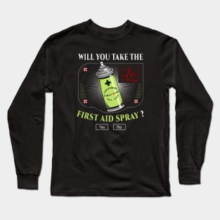 First Aid Spray Long Sleeve T-Shirt